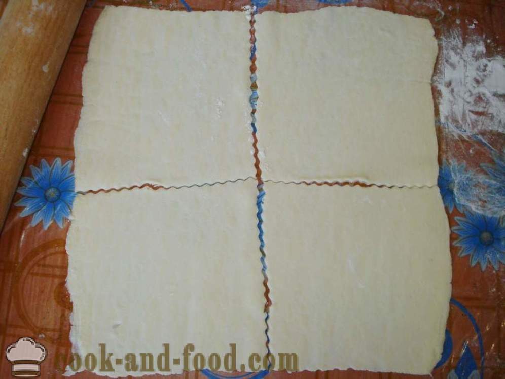 Puffs juustu lehttaigna - samm-sammult, kuidas teha lehttaigna juustu ahjus, retsept koos foto