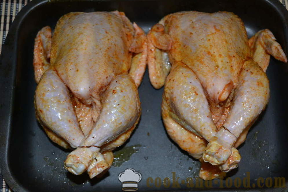 Täidetud kanafilee krõbeda kooriku ahjus küpsetatud - nagu küpsetatud kana ahju tervikuna samm-sammult retsept fotod