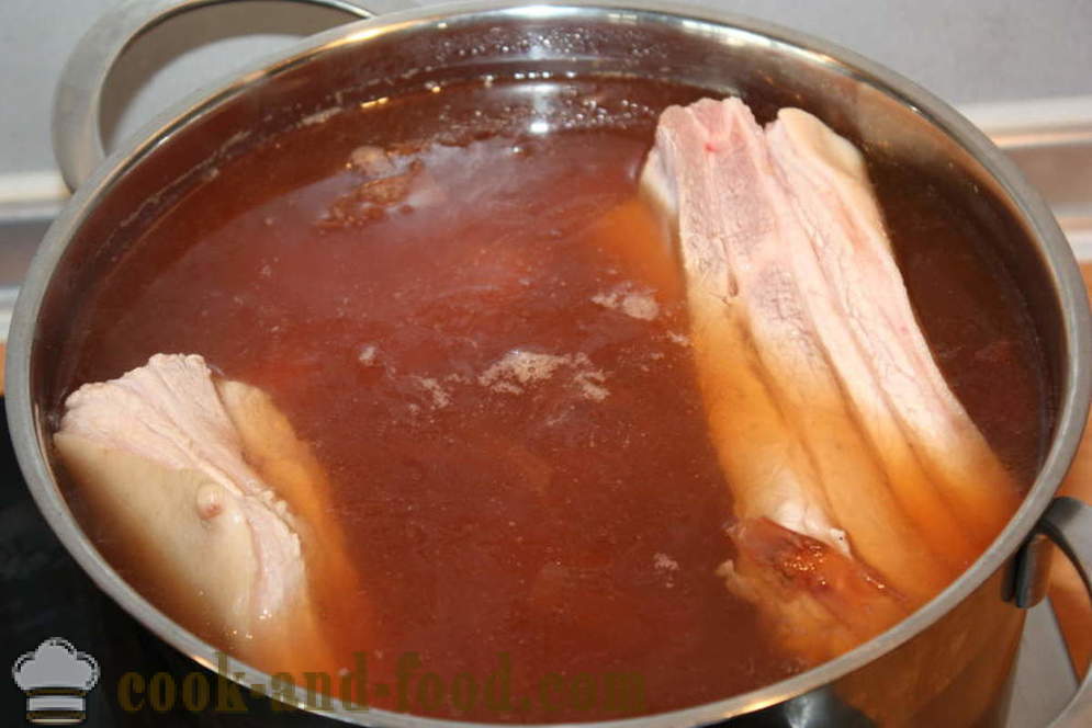 Bacon sibulakooretaoliselt - kuidas kokk peekon sibulaga, samm-sammult retsept fotod