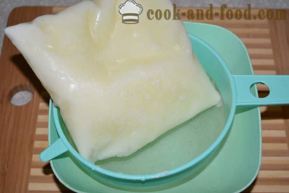 Kodujuust Külmutatud jogurt - kuidas teha juustu poest jogurtit kodus, samm-sammult retsept fotod