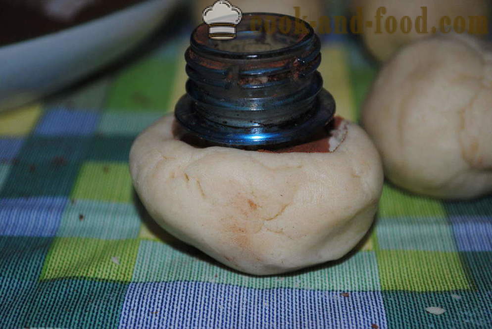 Maitsev omatehtud küpsised tärklisega seened - kuidas kokk küpsised šampinjonid, samm-sammult retsept fotod