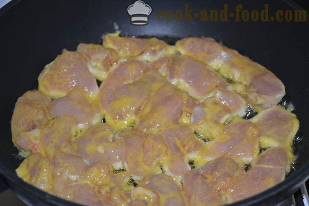 Delicious kanarind praetud pannil - kuidas kokk mahlane kanarind pannil, samm-sammult retsept fotod