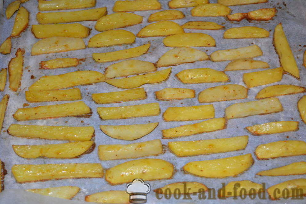 Krõbe friikartulid ahjus - kuidas kokk friikartuleid kodus, samm-sammult retsept fotod