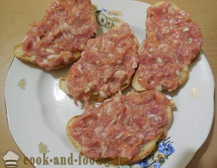 Kuumad võileivad liha, praetud pannil - kuidas teha kuuma võileibu liha, samm-sammult retsept fotod