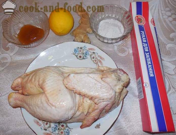 Kana küpsetatud ümbrise (pool rümba) - kui maitsev kana küpsetatud ahjus, küpsetatud kana retsept samm-sammult, fotod