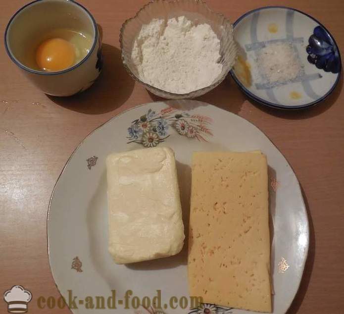 Soolatud kreekerid juustu ahjus - kuidas teha juustu küpsised retsepti foto