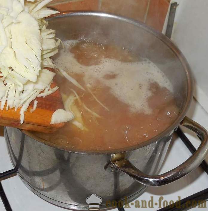 Maitsev omatehtud supp ubade Ukraina - kuidas kokk supp ubade Ukraina - samm-sammult retsept fotod