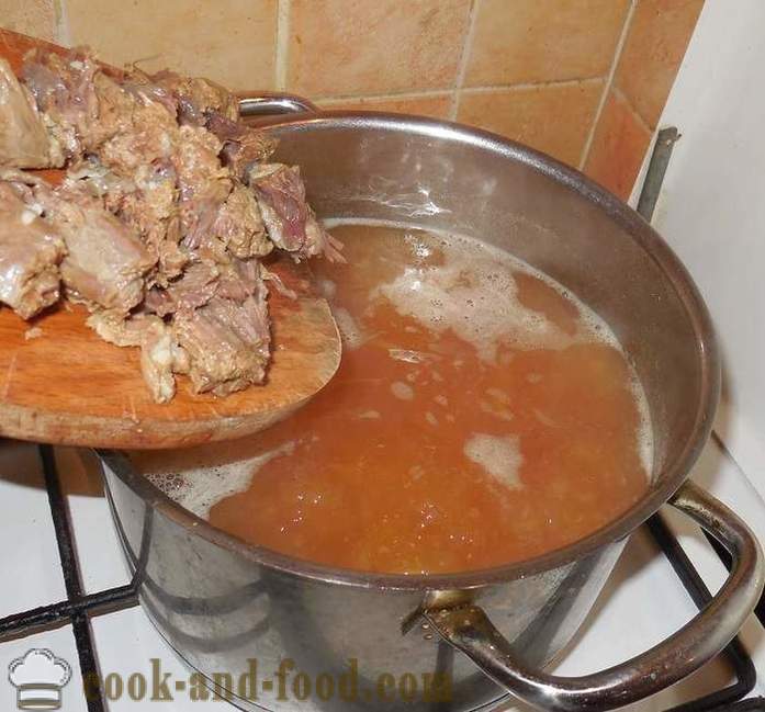 Maitsev omatehtud supp ubade Ukraina - kuidas kokk supp ubade Ukraina - samm-sammult retsept fotod