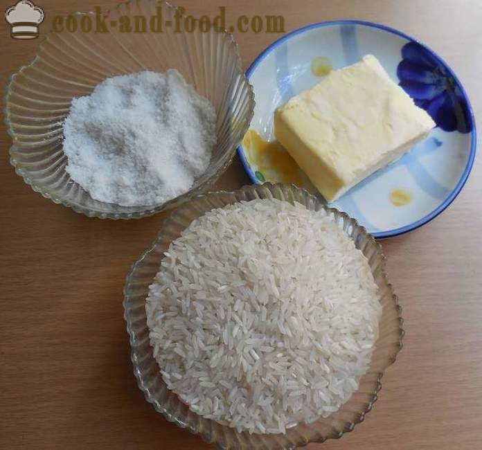 Kuidas kokk karge riisi garneering pannil korralikult - kuidas pruulida riisi vee peal - samm-sammult retsept fotod