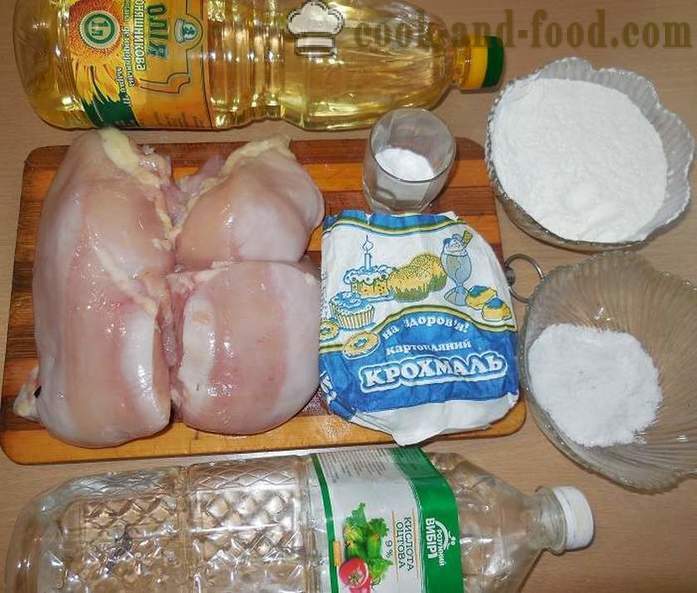 Kuidas kokk kana pannil tärklis - mahlane ja maitsev - retsepti koos foto