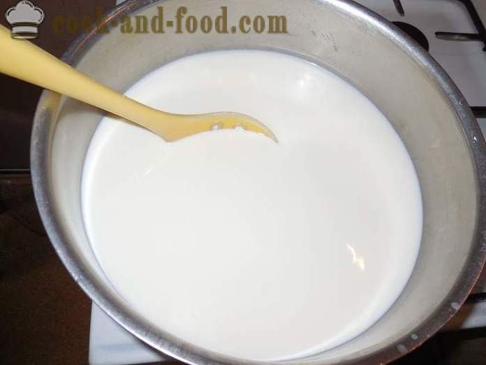 Kuidas teha omatehtud kohupiima piimast - lihtne retsept ja samm-sammult foto