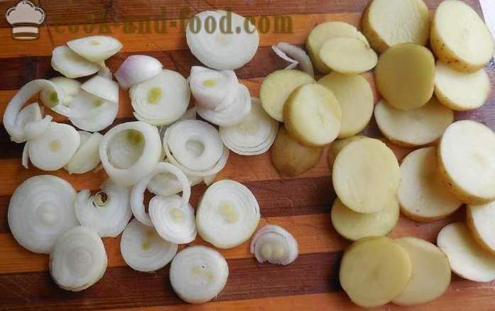 Köögivilja pajaroog seened ja kartulid multivarka - kuidas kokk köögiviljade hautamiseks - retsept fotodega - samm-sammult