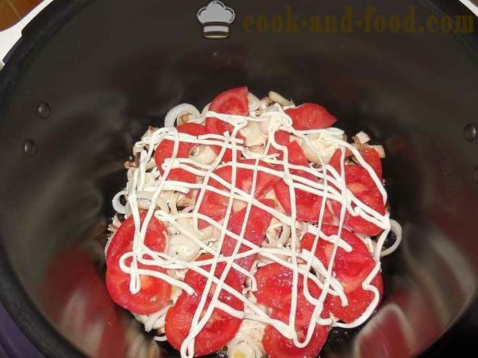 Köögivilja pajaroog seened ja kartulid multivarka - kuidas kokk köögiviljade hautamiseks - retsept fotodega - samm-sammult