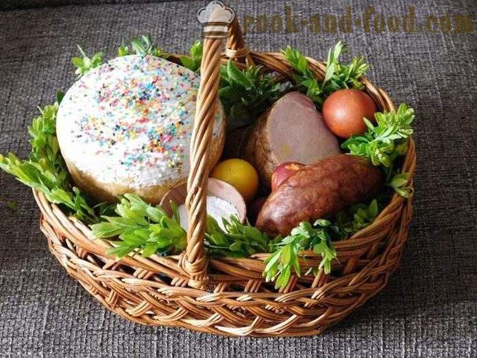 Mida panna lihavõtted korvi - kuidas koguda ja kaunistada ostukorvi kirikus ülestõusmispüha