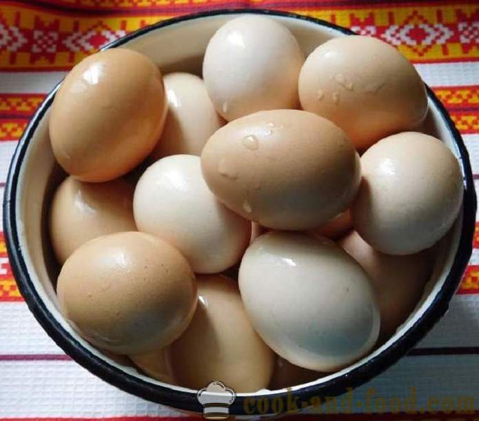 Kuidas maalida munad sibulakoortega mustriga või ühtlaselt - retsepti koos foto - sammult õige värvi munad sibulakoortega