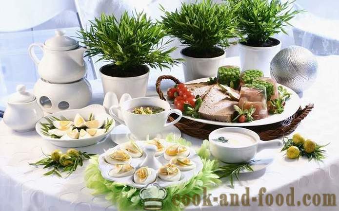Kulinaaria traditsioonide ja tavadega Easter - ülestõusmispühade tabelis slaavi õigeusu traditsiooniga