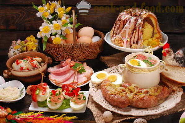 Kulinaaria traditsioonide ja tavadega Easter - ülestõusmispühade tabelis slaavi õigeusu traditsiooniga