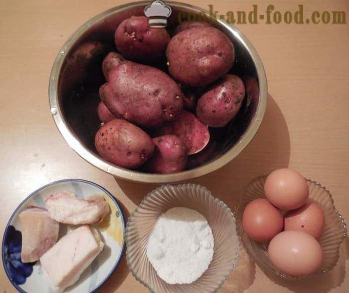 Praetud kartulid pannil peekon ja munad - kuidas kokk maitsev praetud kartulid ja õigesti, samm-sammult retsept fotod.