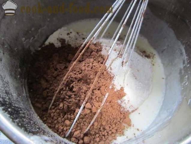 Chocolate keeks koos keefiri, lihtne retsept - kuidas teha kook keefiri ilma munad (retsept fotod)