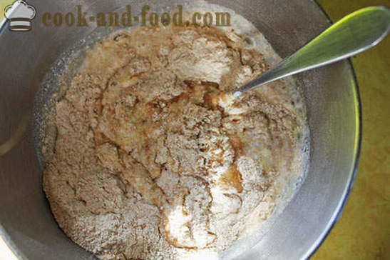 Leib ilma pärmi ja käärima jogurt, ahjus küpsetatud - nisu - rukist, omatehtud lihtne retsept koos foto