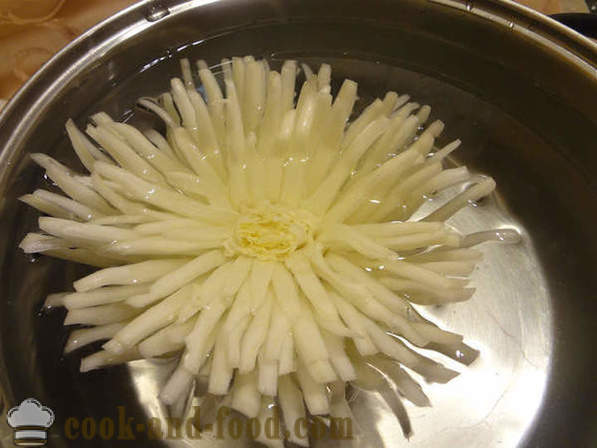 Skulptuur algajatele köögiviljad: Chrysanthemum lill Hiina kapsas, fotod