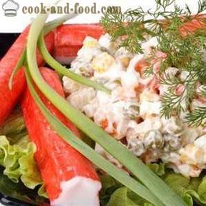 Krabisalat - retsept klassikaline ja lihtne, fotod. Kuidas kokk maitsev krabi salat maisi, riisi ja kurk