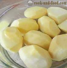 Kuidas praadida kartuleid pannil: maitsev, koorik, krõbedad, nagu friikartuleid retsept video ja fotod
