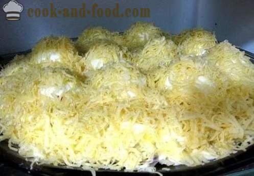 Täidetud munad juustu ja küüslauguga - külmlaud, retsept koos foto
