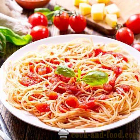 Retsept spagetid tomati ja juustuga