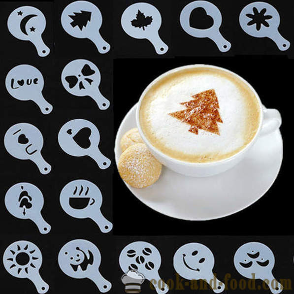 Joonised Kohv: maali latte art